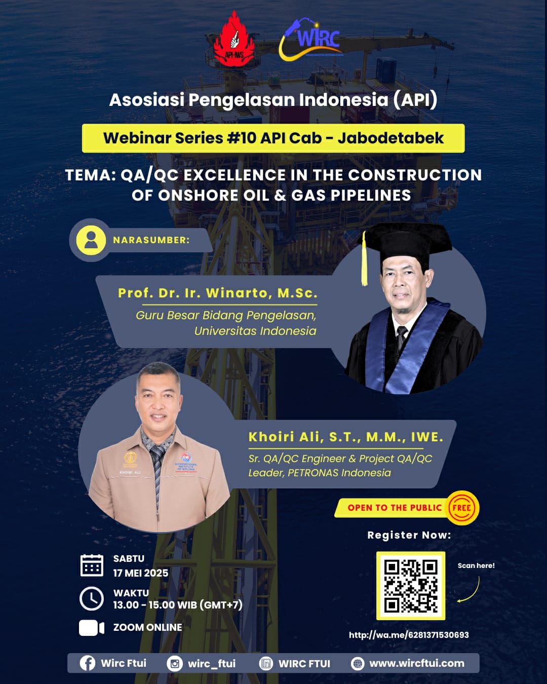 WIRC API Seminar QA QC Excellence Construction Oil Gas Pipelines 17 May 2025