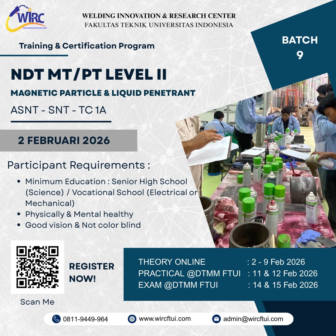 NDT Level 2 - MT/PT - Batch #9 WIRC