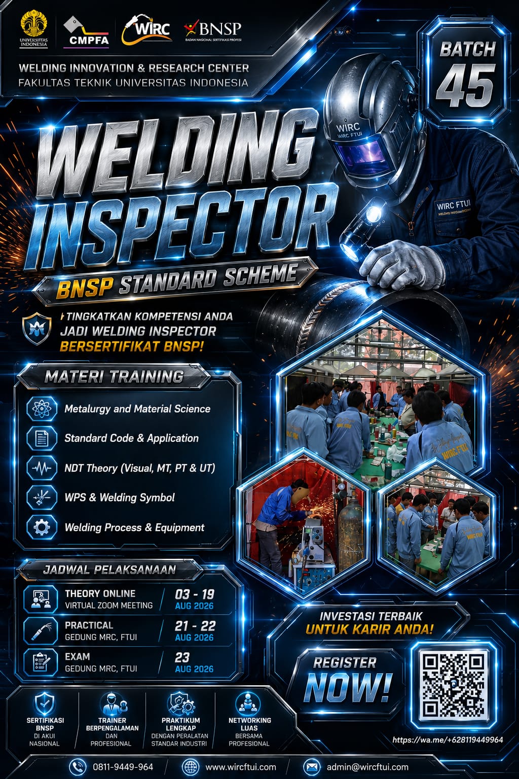 Welding Inspector Standard Batch #45 - WIRC FTUI
